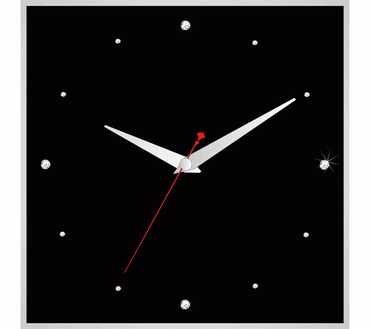 Фото 3 Настенные часы в раме со стразами 2015